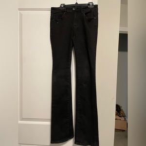 Women’s black jeans size 26 mid rise slim bootcut